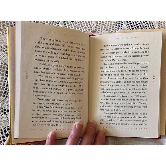 Louisa May Alcott Christmas Story: The Quiet Little Woman, 1999 Hardcover - Picture 5 of 6